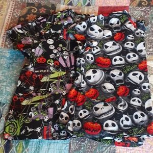 Lot of Nightmare Before Christmas Scrubs 2XL